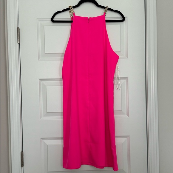 Lilly Pulitzer bright pink gold chain dress new with tags NWT - Picture 2 of 9